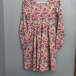 Hanna Andersson Pink Floral Casual Long Sleeve Dress size 12 150 cm